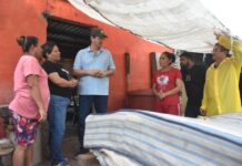 Encabeza Elías Retes entrega de apoyos y atención integral a familias afectadas por la tormenta “Lorena”
