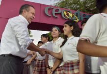 Inaugura Toño Astiazarán el trayecto Camina Segura 91 en beneficio de estudiantes del Cecytes La Manga