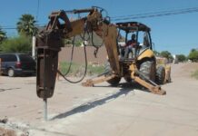 Inicia Ayuntamiento de Guaymas obra de pavimentación en colonia San Vicente