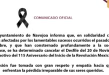 Se suspende el desfile del 20 de Noviembre en Navojoa