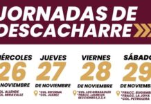 Jornada de Descacharre en colonias de Navojoa