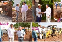 SUPERVISA JAVIER LAMARQUE TRABAJOS DE PAVIMENTACIÓN E INFRAESTRUCTURA EN CAJEME