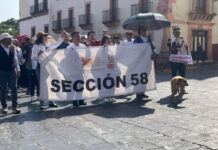 Docentes en Zacatecas se oponen a federalización de la nómina magisterial llaman a marchas y bloqueos