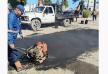 Este martes se trabajó en bacheo en 12 colonias de Hermosillo