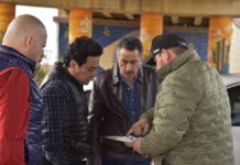 SUPERVISAN JAVIER LAMARQUE Y DELEGADO DE LA SICT PUENTE Y CRUCERO