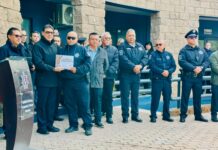 Rinde Gobierno de Nogales homenaje a policías caídos en cumplimiento del deber