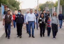 Entrega Toño Astiazarán pavimentación en Calle 12 de la colonia Nueva Esperanza