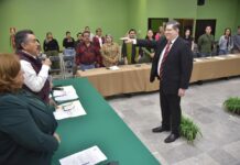 TOMA PROTESTA JAVIER LAMARQUE A NUEVAS Y NUEVOS TITULARES DE DEPENDENCIAS MUNICIPALES