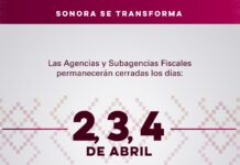 Cerrarán Agencias Fiscales por días de asueto por Semana Mayor
