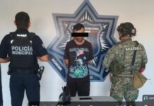 DETIENEN A HOMBRE POR PROBABLE DELITO CONTRA LA SALUD EN LA COLONIA BENITO JUÁREZ