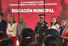 FOMENTA AYUNTAMIENTO VALORES PATRIOS EN ESTUDIANTES DE SECUNDARIA Y PREPARATORIA CON CONCURSO DE ESCOLTAS Y BANDAS DE GUERRA 2026
