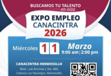 Gobierno de Sonora y Canacintra invitan a la Expo Empleo en Hermosillo