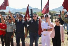 Protección Civil Estatal participa en el banderazo del operativo de Semana Santa y Pascua 2026 en San Carlos