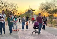 Consolidan la convivencia familiar con alta afluencia en el “Buquifin” en el Bosque Urbano La Sauceda