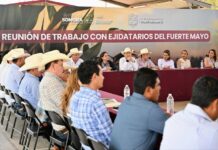 Gobernador Durazo respalda al Fuerte Mayo y asegura agua para el campo