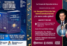 El Dr. Luis Nuñez Noriega presentará su más reciente Libro «LA GEOPOLITICA DE LOS SEMICONDUCTORES»