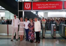Sheinbaum inaugura tren al AIFA