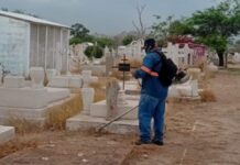 Realiza Gobierno de Hermosillo limpieza en panteones con motivo del 10 de mayo