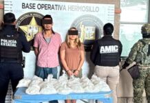 Mesa Estatal de Seguridad asegura más de 32 kilos de cristal y detiene a seis personas