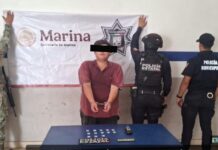 DETIENE OPERATIVO CONJUNTO DE SEGURIDAD A DOS POR EL PRESUNTO DELITO CONTRA LA SALUD EN CAJEME