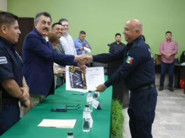 ENTREGAN ASCENSOS A 28 ELEMENTOS DE LA SSPM EN CEREMONIA DE PROMOCIONES 2026