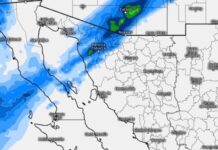 Probabilidad de lluvias aisladas sobre la región norte y noreste, hoy