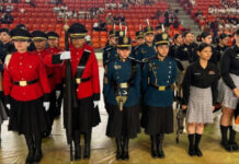 Realizan concurso y demostración estatal de escoltas de bandera y bandas de guerra
