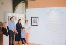 Inauguran Toño Astiazarán y Patty Ruibal Fiestas del Pitic 2026 con exposición de arte visual CROMA