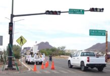 Realiza Ayuntamiento de Guaymas mantenimiento preventivo y reparación de semáforos