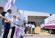Gobernador Durazo arranca distribución de más de 3.3 millones de libros de texto en escuelas públicas