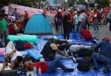 CNTE instala nuevo plantón en calle 20 de Noviembre, en el Centro de CDMX