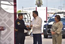 CAJEME FORTALECE LA SEGURIDAD PÚBLICA CON ENTREGA DE NUEVAS PATRULLAS Y CHALECOS BALÍSTICOS