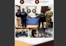 AMIC y SEMAR ejecutan cateo en casa de seguridad en Puerto Peñasco