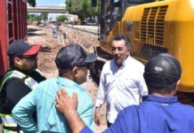 SUPERVISA LAMARQUE RECONSTRUCCIÓN DE COLECTOR SANITARIO QUE BENEFICIARÁ A MÁS DE 50 MIL PERSONAS