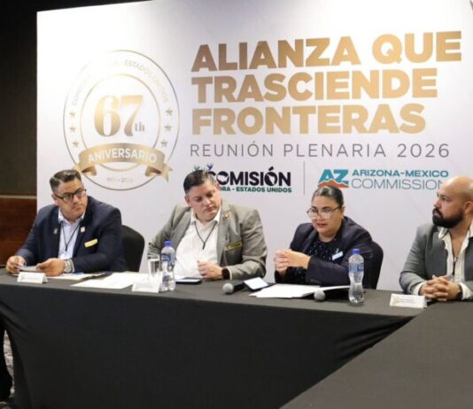 Refuerza Gobernador Durazo cooperación binacional con Plenaria de la Comisión Sonora-Estados Unidos