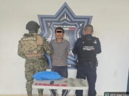 APREHENDE POLICÍA MUNICIPAL A DOS POR VIOLENCIA FAMILIAR Y DELITO CONTRA LA SALUD