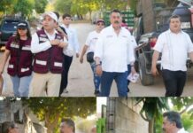 Camina Javier Lamarque la colonia Altares y escucha a las familias de Hermosillo