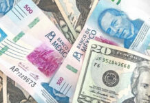 Peso mexicano se deprecia por recuperación del dólar, pero perfila ganancia mensual