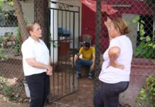 Recorre Karla Córdova comunidades del Valle de Guaymas tras lluvias y fuertes vientos