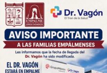*Confirman regreso del Dr. Vagón a Empalme; brindará servicios gratuitos en septiembre*