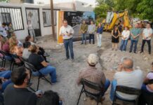 Cumple Toño Astiazarán a más de 6500 vecinos de la Solidaridad con rehabilitación de calle Tecoripa