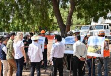 *ALCALDESA CLAUDIA SANTACRUZ Y GOBERNADOR ALFONSO DURAZO PONEN EN MARCHA CONSTRUCCIÓN DE CENTRO COMUNITARIO “MÉXICO IMPARABLE” EN CAJEME*