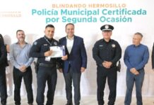 Reconoce Toño Astiazarán preparación de la Policía Municipal con certificación por segunda ocasión de CERTIPOL