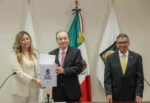 Recibe Congreso de Sonora Quinto Informe de Gobierno de Alfonso Durazo