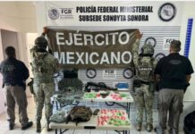 Asegura Mesa Estatal de Seguridad más de 7 millones de dosis de droga y detiene a 86 personas en operativos por Sonora