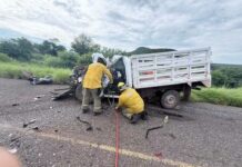 Pierde la vida el conductor de pick up en accidente tramo Hornos- Tesopaco