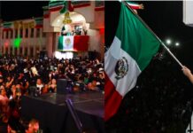 ENCABEZA PRESIDENTA MUNICIPAL CLAUDIA SANTACRUZ CEREMONIA DEL GRITO DE INDEPENDENCIA