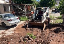 Continúa Ayuntamiento de Guaymas con limpieza de la ciudad tras las lluvias de “Polo”