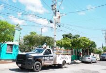 Intensifica Ayuntamiento de Guaymas labores de alumbrado público en el sector Luis Donaldo Colosio
