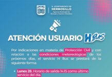Ajusta H Bus servicio a estudiantes como medida preventiva ante condiciones meteorológicas por huracán ‘Polo’